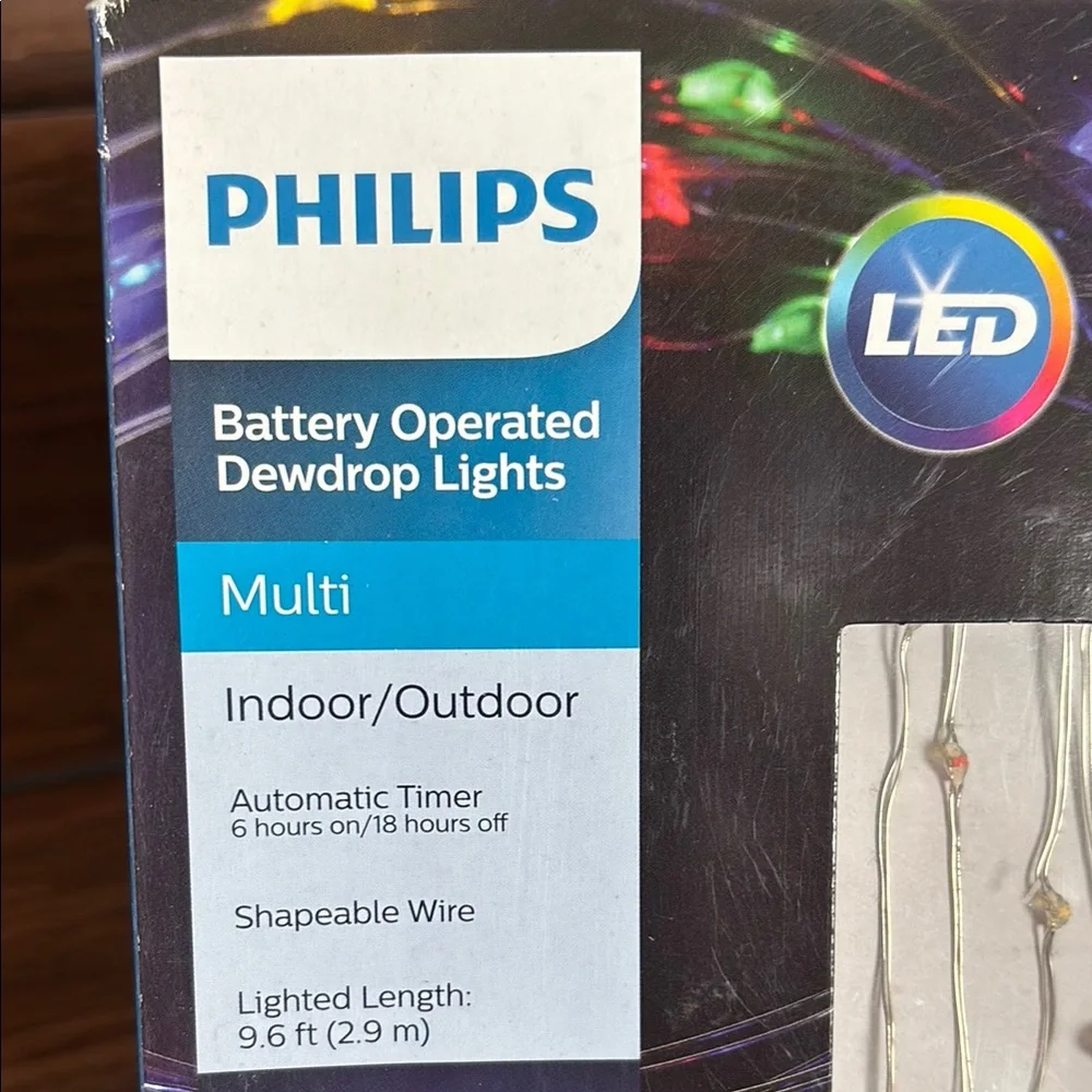 Philips LED Multi-Color Dewdrop Lights